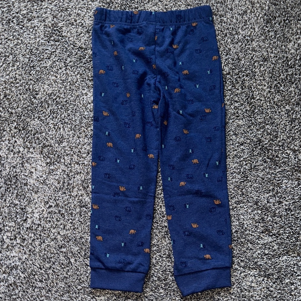 Carter's Beige and Navy Bear Matching Outfit - Picture 13 of 15